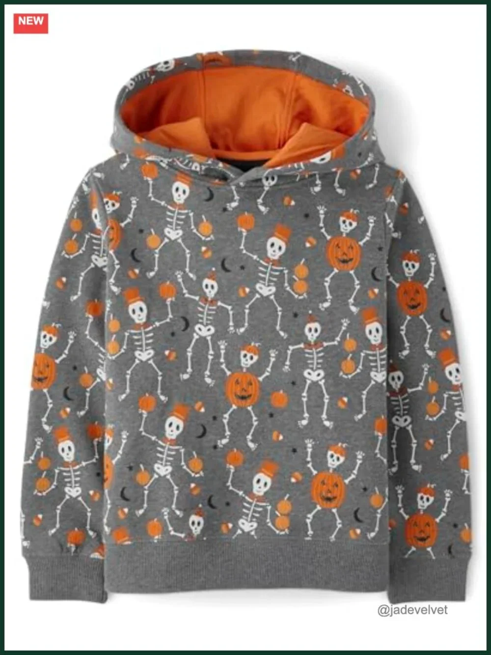Boys Long Sleeve Hoodie Sweatshirt Cotton Polyester Fleece